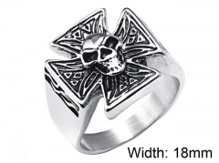 Stainless Steel Skull Rings Wholesale - HY0001R217