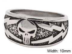 Stainless Steel Skull Rings Wholesale - HY0013R1102