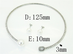 Stainless Steel Jewelry Wholesale - Stainless Steel Jewelry Sets - HY59S2628HMC