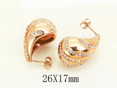 Stainless Steel Jewelry Wholesale - Stainless Steel Earrings - HY59E1363HOL