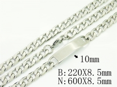Wholesale Stainless Steel Bracelets & Necklaces Sets - HY40S0570PL