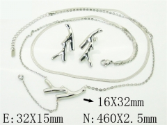 Wholesale Stainless Steel Bracelets & Necklaces Sets - HY30S0274HML