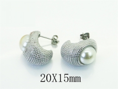 Stainless Steel Jewelry Wholesale - Stainless Steel Earrings - HY48E0117PQ