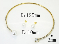 Stainless Steel Jewelry Wholesale - Stainless Steel Jewelry Sets - HY59S2616HOR