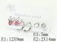 Stainless Steel Jewelry Wholesale - Stainless Steel Earrings - HY54E0215BLL