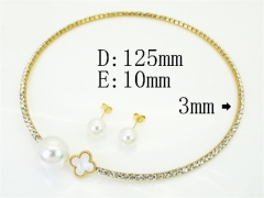 Stainless Steel Jewelry Wholesale - Stainless Steel Jewelry Sets - HY59S2612HOR
