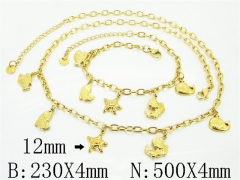 Wholesale Stainless Steel Bracelets & Necklaces Sets - HY30S0279ILL