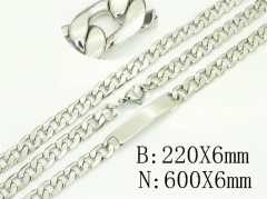 Wholesale Stainless Steel Bracelets & Necklaces Sets - HY40S0571NF
