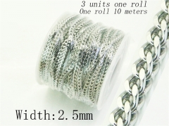Stainless Steel Jewelry Wholesale - Stainless Steel Chains - HY70A3110LSD