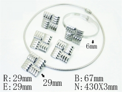 Stainless Steel Jewelry Wholesale - Stainless Steel Jewelry Sets - HY50S0742JRR
