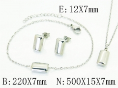 Stainless Steel Jewelry Wholesale - Stainless Steel Jewelry Sets - HY59S2638PX