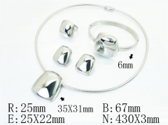 Stainless Steel Jewelry Wholesale - Stainless Steel Jewelry Sets - HY50S0734JVV