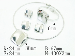 Stainless Steel Jewelry Wholesale - Stainless Steel Jewelry Sets - HY50S0772JFF