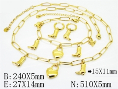 Stainless Steel Jewelry Wholesale - Stainless Steel Jewelry Sets - HY30S0291JKD