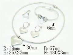 Stainless Steel Jewelry Wholesale - Stainless Steel Jewelry Sets - HY50S0752JBB