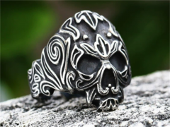 Stainless Steel Skull Rings Wholesale - HYA0012R001