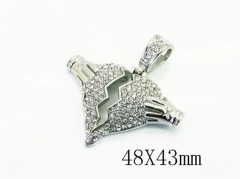 Stainless Steel Jewelry Wholesale - Stainless Steel Pendants - HY13P2329HIX
