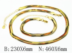 Wholesale Stainless Steel Bracelets & Necklaces Sets - HY80S0220HMX