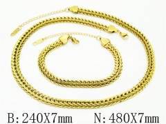 Wholesale Stainless Steel Bracelets & Necklaces Sets - HY80S0221HLX