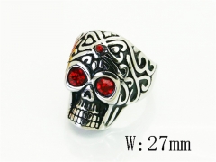 Stainless Steel Skull Rings Wholesale - HY22R1130HHS