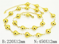 Wholesale Stainless Steel Bracelets & Necklaces Sets - HY30S0322I6L