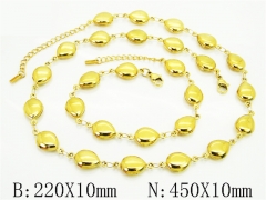 Wholesale Stainless Steel Bracelets & Necklaces Sets - HY30S0325IM5
