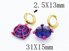 Stainless Steel Jewelry Wholesale - Stainless Steel Earrings - HY90E0441HOB