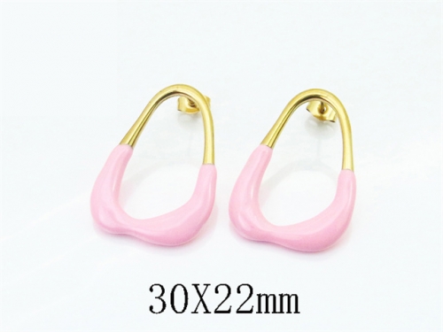 Stainless Steel Jewelry Wholesale - Stainless Steel Earrings - HY70E1579MB