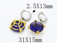 Stainless Steel Jewelry Wholesale - Stainless Steel Earrings - HY90E0415HNB