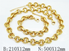 Wholesale Stainless Steel Bracelets & Necklaces Sets - HY70S0714JIE