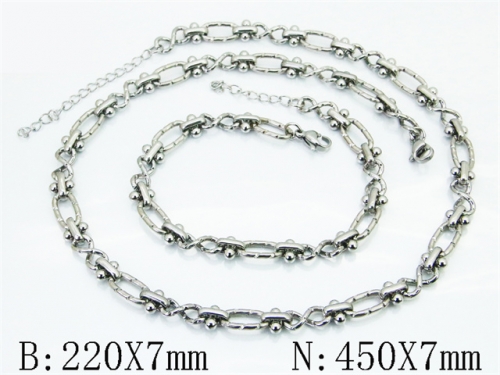 Wholesale Stainless Steel Bracelets & Necklaces Sets - HY70S0709HIV