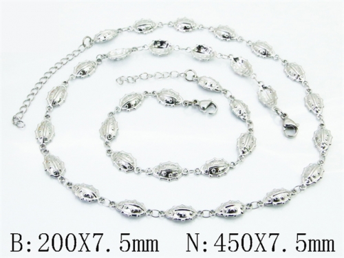 Wholesale Stainless Steel Bracelets & Necklaces Sets - HY70S0719ILR