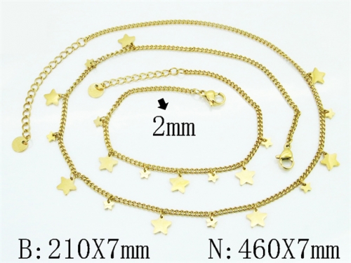 Wholesale Stainless Steel Bracelets & Necklaces Sets - HY30S0367INF