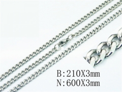 Wholesale Stainless Steel Bracelets & Necklaces Sets - HY40S0340NM