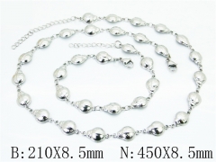 Wholesale Stainless Steel Bracelets & Necklaces Sets - HY70S0717ILZ