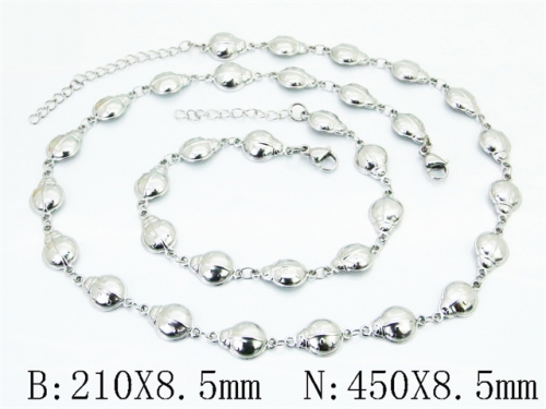 Wholesale Stainless Steel Bracelets & Necklaces Sets - HY70S0717ILZ