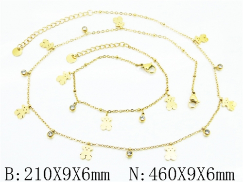 Wholesale Stainless Steel Bracelets & Necklaces Sets - HY30S0379IKB