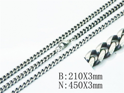 Wholesale Stainless Steel Bracelets & Necklaces Sets - HY40S0345PP