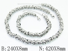 Wholesale Stainless Steel Bracelets & Necklaces Sets - HY70S0702HPA