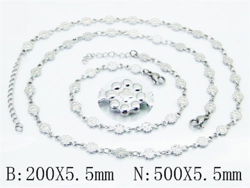 Wholesale Stainless Steel Bracelets & Necklaces Sets - HY70S0722LL