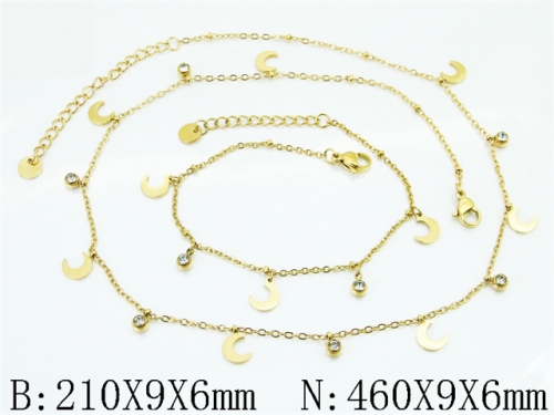 Wholesale Stainless Steel Bracelets & Necklaces Sets - HY30S0377IKW