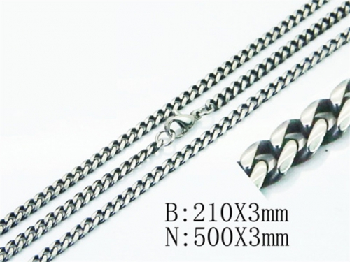 Wholesale Stainless Steel Bracelets & Necklaces Sets - HY40S0342HSK