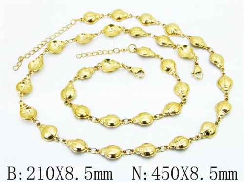 Wholesale Stainless Steel Bracelets & Necklaces Sets - HY70S0718JIV