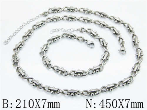 Wholesale Stainless Steel Bracelets & Necklaces Sets - HY70S0707HID