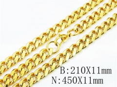 Wholesale Stainless Steel Bracelets & Necklaces Sets - HY40S0410JHD