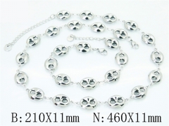 Wholesale Stainless Steel Bracelets & Necklaces Sets - HY30S0390HPL