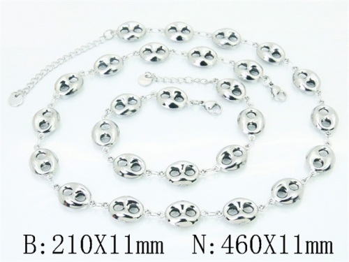 Wholesale Stainless Steel Bracelets & Necklaces Sets - HY30S0390HPL