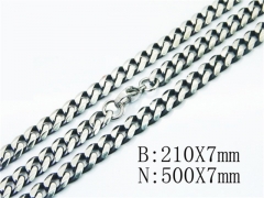 Wholesale Stainless Steel Bracelets & Necklaces Sets - HY40S0375ISL