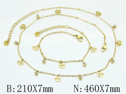 Wholesale Stainless Steel Bracelets & Necklaces Sets - HY30S0371IKE