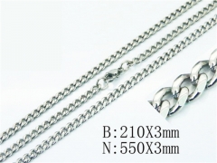 Wholesale Stainless Steel Bracelets & Necklaces Sets - HY40S0339NH